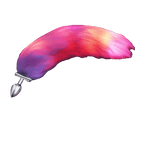 Plug anale coda lunga rosa retroilluminato