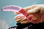 Plug anale tentacolo in vetro rosa